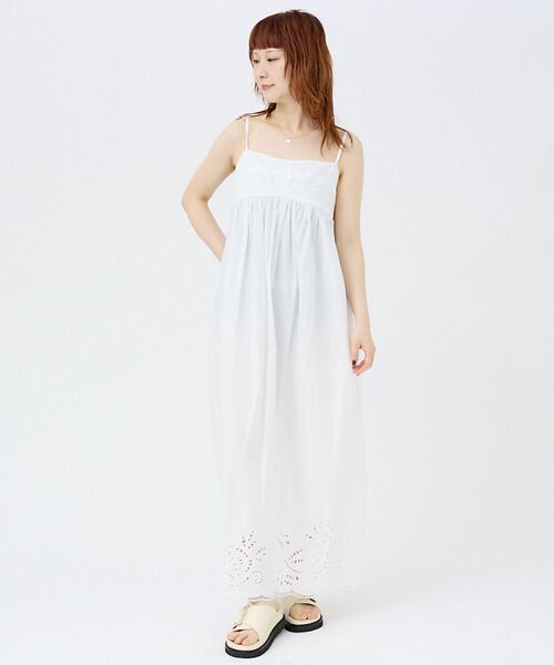 Rouge vif la cle / ルージュ・ヴィフ ラクレ ワンピース | 【PROTAGONISTA/プロタゴニスタ】カットワークキャミワンピース | 詳細5