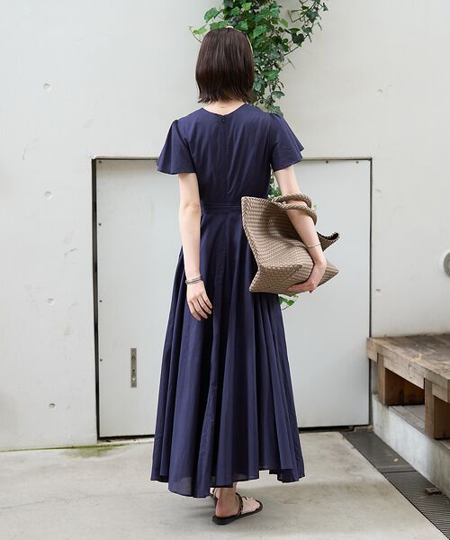 MARIHAマリハ マドモアゼルのドレス 半袖　ネイビー　36 MARIHA(マリハ) リゾートドレス ワンピース マドモアゼルの