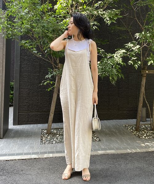 Rouge vif la cle / ルージュ・ヴィフ ラクレ サロペット・オールインワン | 【TICCA/ティッカ】リネンキャミソールコンビネゾン | 詳細4