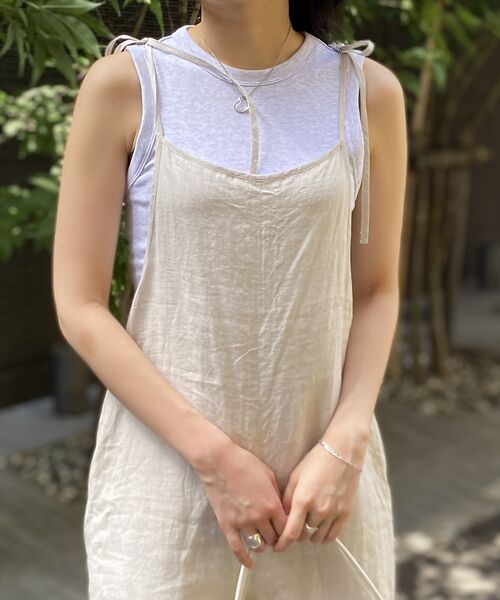 セール】 【TICCA/ティッカ】リネンキャミソールコンビネゾン
