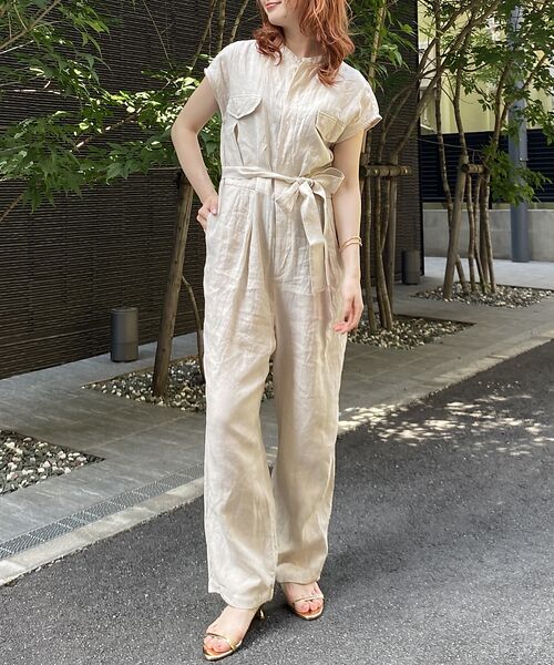 ティッカ リネンサロペット セール】 【TICCA/ティッカ】 リネンコンビネゾン （サロペット