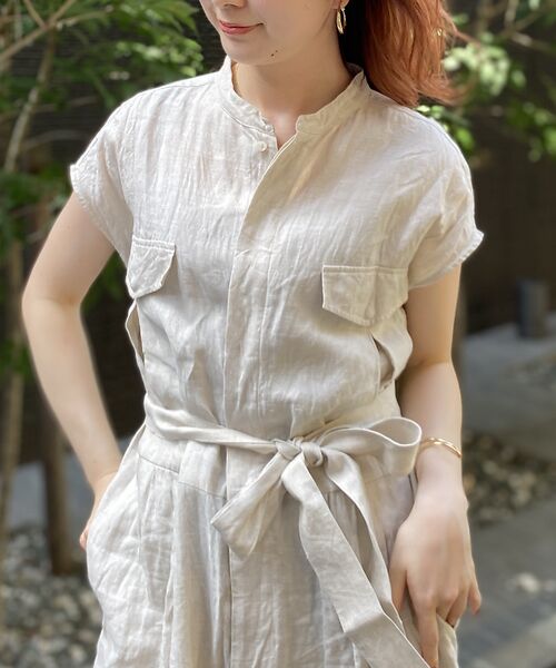 Rouge vif la cle / ルージュ・ヴィフ ラクレ サロペット・オールインワン | 【TICCA/ティッカ】 リネンコンビネゾン | 詳細6