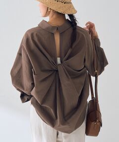 Rouge vif la cle / ルージュ・ヴィフ ラクレ シャツ・ブラウス | 【新色登場！】バックツイストピンストシャツ