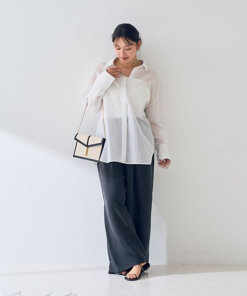 Rouge vif la cle / ルージュ・ヴィフ ラクレ シャツ・ブラウス | 【新色登場！】バックツイストピンストシャツ | 詳細5