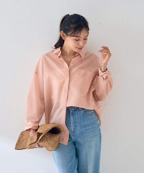 Rouge vif la cle / ルージュ・ヴィフ ラクレ シャツ・ブラウス | 【新色登場！】バックツイストピンストシャツ | 詳細8