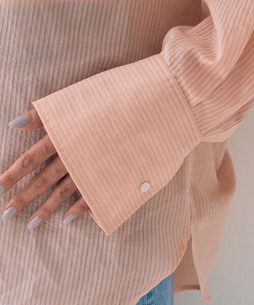 Rouge vif la cle / ルージュ・ヴィフ ラクレ シャツ・ブラウス | 【新色登場！】バックツイストピンストシャツ | 詳細18