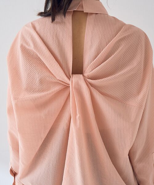 Rouge vif la cle / ルージュ・ヴィフ ラクレ シャツ・ブラウス | 【新色登場！】バックツイストピンストシャツ | 詳細21