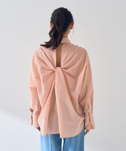 Rouge vif la cle / ルージュ・ヴィフ ラクレ シャツ・ブラウス | 【新色登場！】バックツイストピンストシャツ | 詳細15