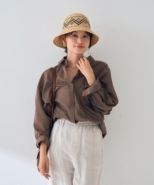 Rouge vif la cle / ルージュ・ヴィフ ラクレ シャツ・ブラウス | 【新色登場！】バックツイストピンストシャツ | 詳細23