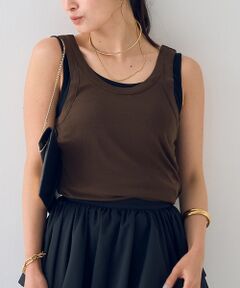 Rouge vif la cle / ルージュ・ヴィフ ラクレ キャミソール・チューブトップ | 【2枚セット】レイヤードカットタンクトップ