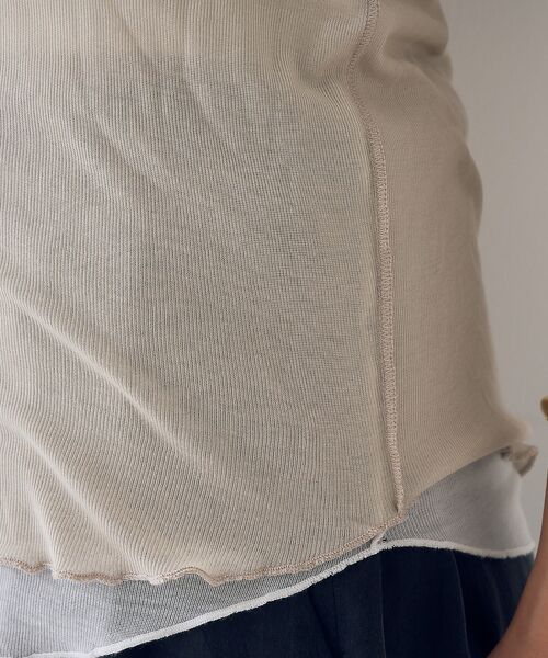 Rouge vif la cle / ルージュ・ヴィフ ラクレ キャミソール・チューブトップ | 【2枚セット】レイヤードカットタンクトップ | 詳細17