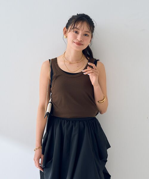 Rouge vif la cle / ルージュ・ヴィフ ラクレ キャミソール・チューブトップ | 【2枚セット】レイヤードカットタンクトップ | 詳細18