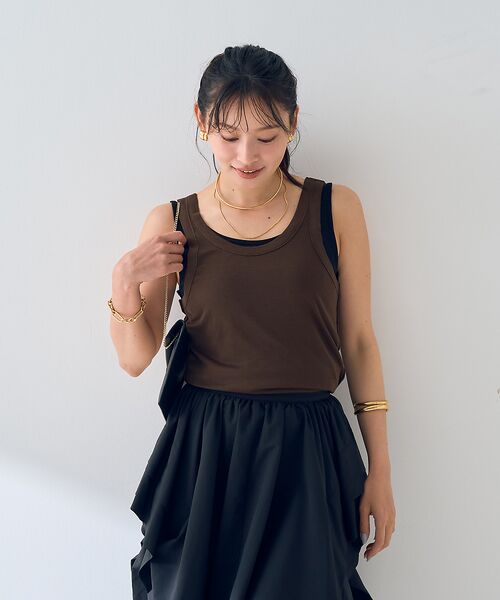 Rouge vif la cle / ルージュ・ヴィフ ラクレ キャミソール・チューブトップ | 【2枚セット】レイヤードカットタンクトップ | 詳細19