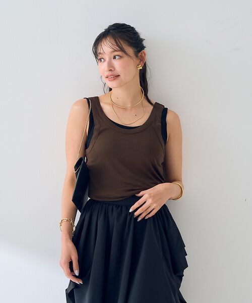 Rouge vif la cle / ルージュ・ヴィフ ラクレ キャミソール・チューブトップ | 【2枚セット】レイヤードカットタンクトップ | 詳細20