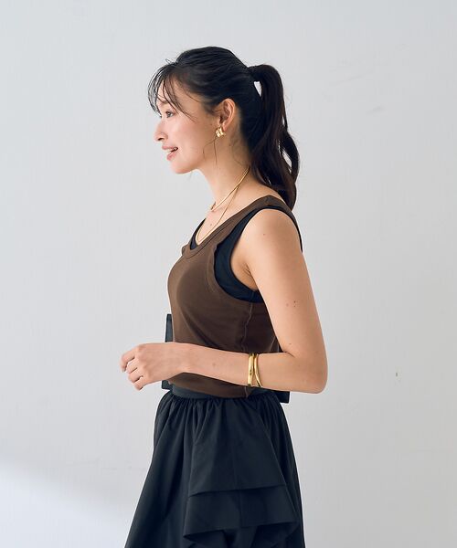 Rouge vif la cle / ルージュ・ヴィフ ラクレ キャミソール・チューブトップ | 【2枚セット】レイヤードカットタンクトップ | 詳細21