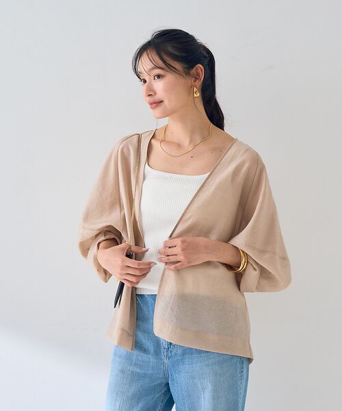 Rouge vif la cle / ルージュ・ヴィフ ラクレ シャツ・ブラウス | はおりシアーシャツジャケット | 詳細2