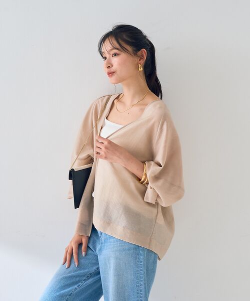 Rouge vif la cle / ルージュ・ヴィフ ラクレ シャツ・ブラウス | はおりシアーシャツジャケット | 詳細3