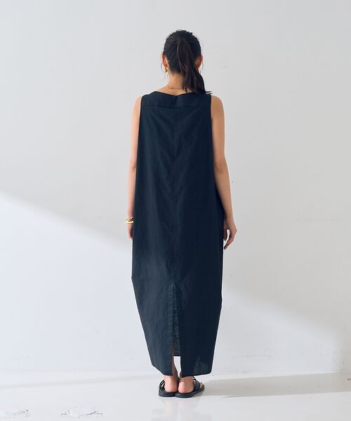 Rouge vif la cle / ルージュ・ヴィフ ラクレ ワンピース | 麻混ノースリーブ 後ろタックワンピース | 詳細23