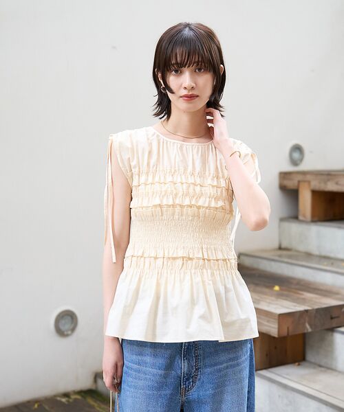 Rouge vif la cle / ルージュ・ヴィフ ラクレ シャツ・ブラウス | 【一部店舗限定】シアーシャーリングブラウス | 詳細2