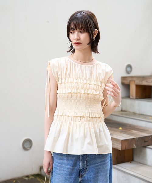 Rouge vif la cle / ルージュ・ヴィフ ラクレ シャツ・ブラウス | 【一部店舗限定】シアーシャーリングブラウス | 詳細3