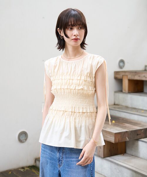 Rouge vif la cle / ルージュ・ヴィフ ラクレ シャツ・ブラウス | 【一部店舗限定】シアーシャーリングブラウス | 詳細4