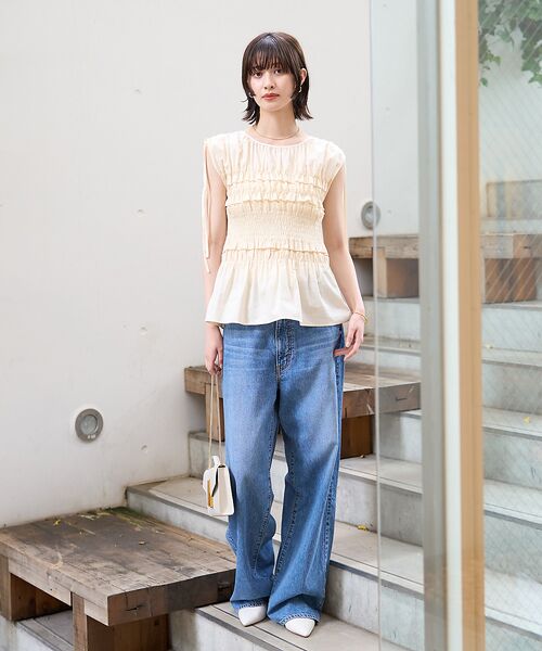 Rouge vif la cle / ルージュ・ヴィフ ラクレ シャツ・ブラウス | 【一部店舗限定】シアーシャーリングブラウス | 詳細8