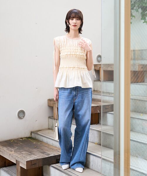 Rouge vif la cle / ルージュ・ヴィフ ラクレ シャツ・ブラウス | 【一部店舗限定】シアーシャーリングブラウス | 詳細9