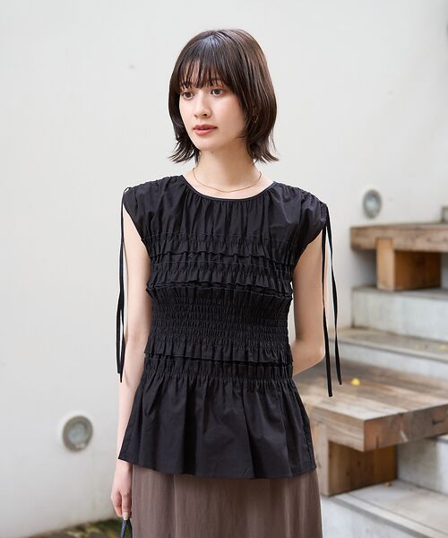 Rouge vif la cle / ルージュ・ヴィフ ラクレ シャツ・ブラウス | 【一部店舗限定】シアーシャーリングブラウス | 詳細13