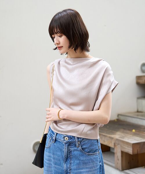 Rouge vif la cle / ルージュ・ヴィフ ラクレ シャツ・ブラウス | 【一部店舗限定】アシメドレープブラウス | 詳細14