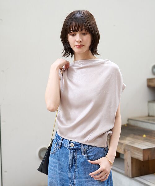 Rouge vif la cle / ルージュ・ヴィフ ラクレ シャツ・ブラウス | 【一部店舗限定】アシメドレープブラウス | 詳細15