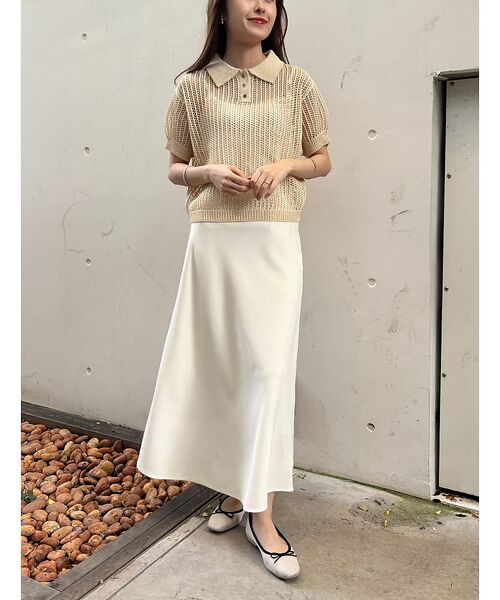 Rouge vif la cle / ルージュ・ヴィフ ラクレ ニット・セーター | 【一部店舗限定】メッシュニットポロシャツ | 詳細4