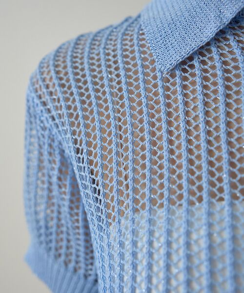 Rouge vif la cle / ルージュ・ヴィフ ラクレ ニット・セーター | 【一部店舗限定】メッシュニットポロシャツ | 詳細16