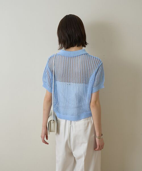 Rouge vif la cle / ルージュ・ヴィフ ラクレ ニット・セーター | 【一部店舗限定】メッシュニットポロシャツ | 詳細10