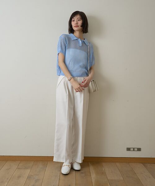 Rouge vif la cle / ルージュ・ヴィフ ラクレ ニット・セーター | 【一部店舗限定】メッシュニットポロシャツ | 詳細11