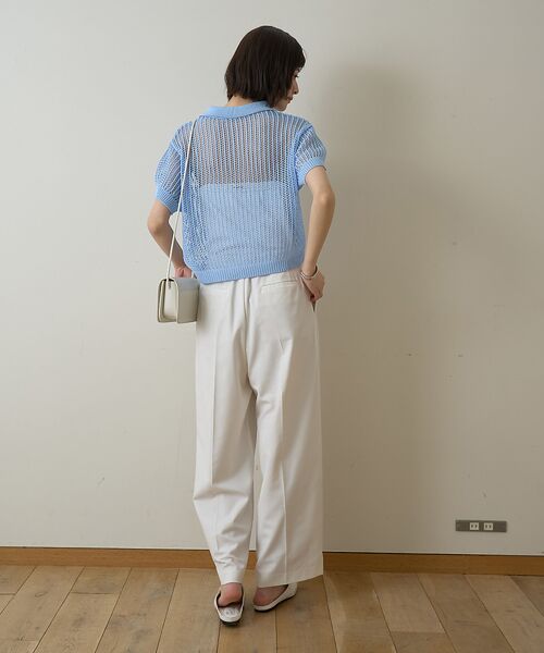 Rouge vif la cle / ルージュ・ヴィフ ラクレ ニット・セーター | 【一部店舗限定】メッシュニットポロシャツ | 詳細14