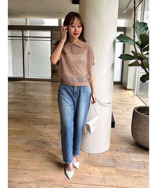 Rouge vif la cle / ルージュ・ヴィフ ラクレ ニット・セーター | 【一部店舗限定】メッシュニットポロシャツ | 詳細20