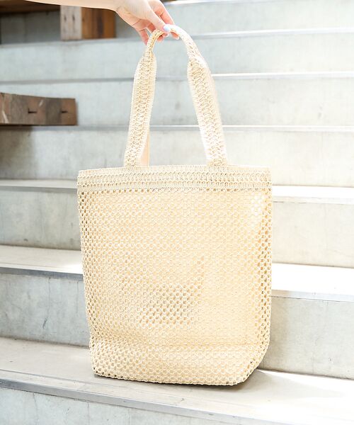 Rouge vif la cle / ルージュ・ヴィフ ラクレ トートバッグ | 【一部店舗限定】柄編みロゴトートバック | 詳細3