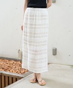 Rouge vif la cle / ルージュ・ヴィフ ラクレ ロング・マキシ丈スカート | 【一部店舗限定】シャーリングタイトスカート