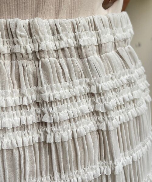 Rouge vif la cle / ルージュ・ヴィフ ラクレ ロング・マキシ丈スカート | 【一部店舗限定】シャーリングタイトスカート | 詳細10