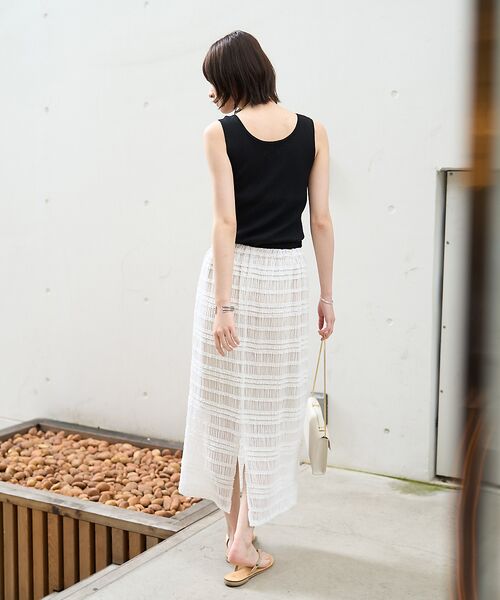 Rouge vif la cle / ルージュ・ヴィフ ラクレ ロング・マキシ丈スカート | 【一部店舗限定】シャーリングタイトスカート | 詳細19