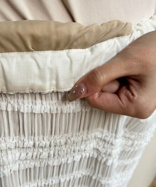 Rouge vif la cle / ルージュ・ヴィフ ラクレ ロング・マキシ丈スカート | 【一部店舗限定】シャーリングタイトスカート | 詳細8