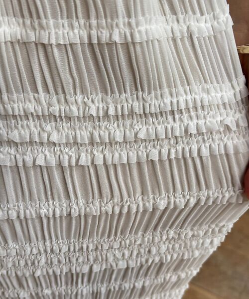 Rouge vif la cle / ルージュ・ヴィフ ラクレ ロング・マキシ丈スカート | 【一部店舗限定】シャーリングタイトスカート | 詳細9