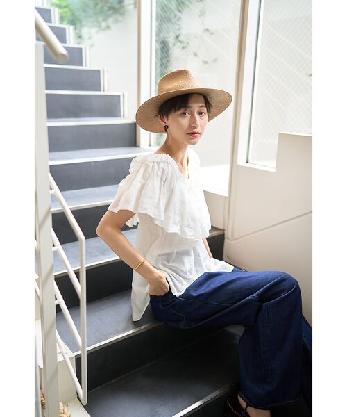 Rouge vif la cle / ルージュ・ヴィフ ラクレ シャツ・ブラウス | コットンオフショルバルーンブラウス | 詳細10