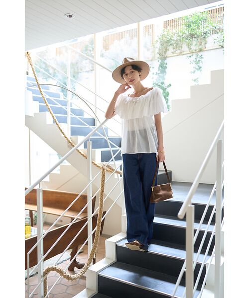 Rouge vif la cle / ルージュ・ヴィフ ラクレ シャツ・ブラウス | コットンオフショルバルーンブラウス | 詳細11