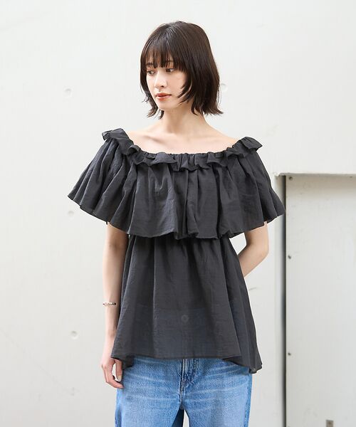 Rouge vif la cle / ルージュ・ヴィフ ラクレ シャツ・ブラウス | コットンオフショルバルーンブラウス | 詳細22