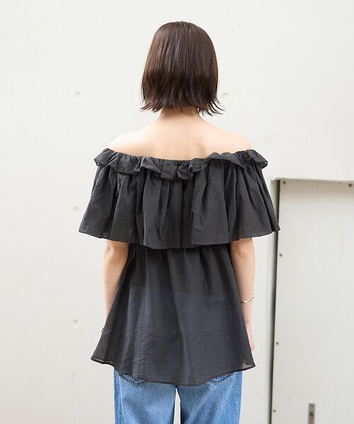 Rouge vif la cle / ルージュ・ヴィフ ラクレ シャツ・ブラウス | コットンオフショルバルーンブラウス | 詳細24