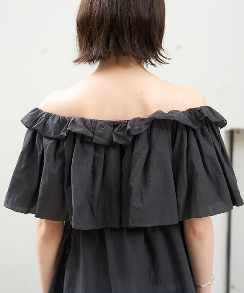 Rouge vif la cle / ルージュ・ヴィフ ラクレ シャツ・ブラウス | コットンオフショルバルーンブラウス | 詳細25