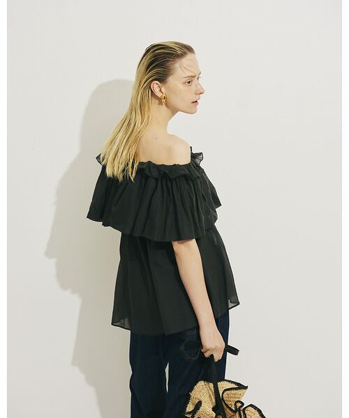 Rouge vif la cle / ルージュ・ヴィフ ラクレ シャツ・ブラウス | コットンオフショルバルーンブラウス | 詳細16