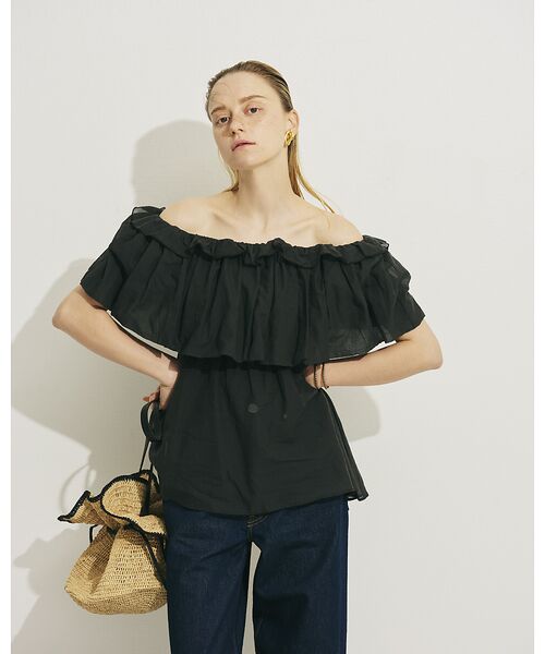 Rouge vif la cle / ルージュ・ヴィフ ラクレ シャツ・ブラウス | コットンオフショルバルーンブラウス | 詳細17