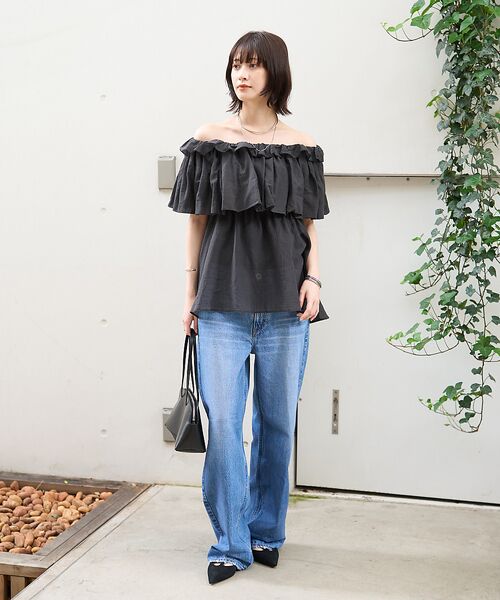 Rouge vif la cle / ルージュ・ヴィフ ラクレ シャツ・ブラウス | コットンオフショルバルーンブラウス | 詳細18